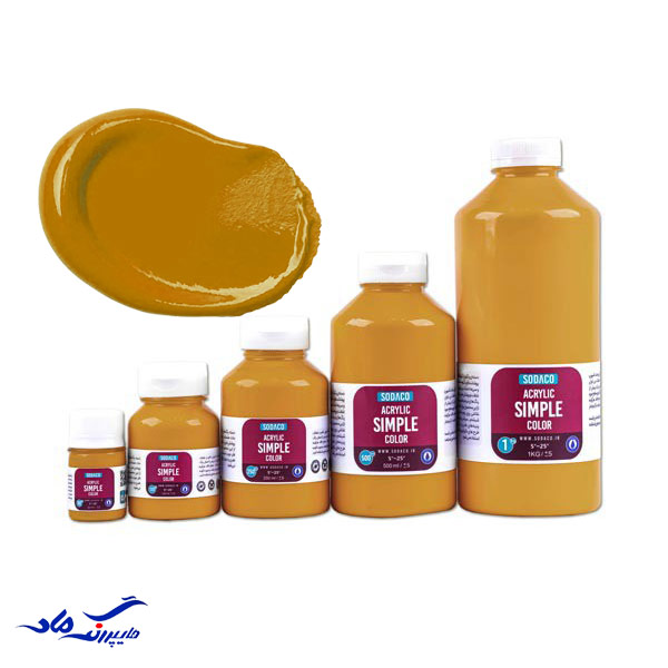 رنگ اکر اکریلیک ساده برند سوداکو کد 344